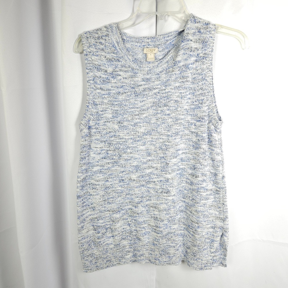 J.Crew Blue Purple‎ Sweater Vest Tank Women's Small